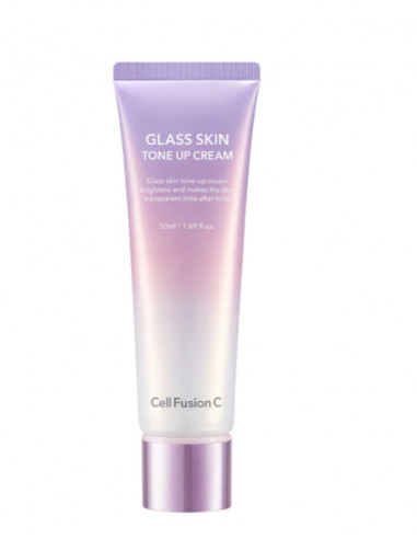 Cell Fusion C Glass Skin Tone Up Cream 50ml – Rozświetlający Krem dla Efektu Szklanej Skóry