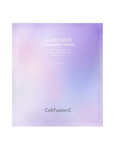 Cell Fusion C Glass Skin Collagen Mask 5x 35g Wygładzająca Maska Kolagenowa z Efektem Glass Skin