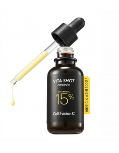 Cell Fusion C Toning C Vita Shot Amoule  20g  Rozjaśniające serum z 15% witaminą C i mikroigłami