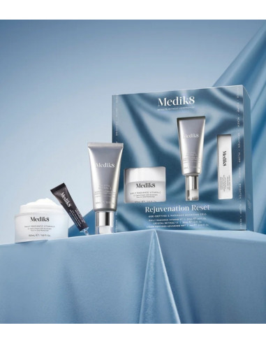 Medik8 Rejuvenation Reset Zestaw Daily Radiance Vitamin C 50 ml + Crystal Retinal 3 30ml + Peptydowe serum 5 ml