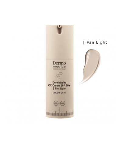 Dermomedica Dermvitality CC Cream SPF 50+ | Fair Light 30 ml Koloryzujący Krem Korygujący